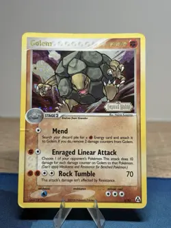 Golem 6/92 Pokemon Ex Legend Maker Reverse Holo Rare Stamped Pokemon Card MP - Image 1