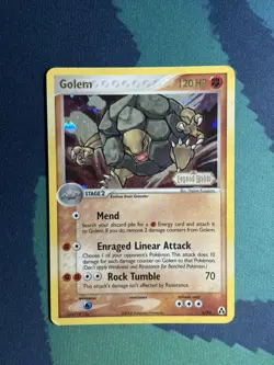 Golem 6/92 Pokemon Ex Legend Maker Reverse Holo Rare Stamped Pokemon Card MP - Image 2