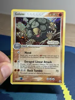 Golem 6/92 Pokemon Ex Legend Maker Reverse Holo Rare Stamped Pokemon Card MP - Image 3