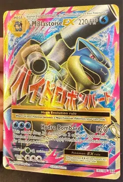 M Blastoise EX 102/108 XY Evolutions Pokemon Card TCG Full Art Ultra Rare - Nm - Image 3