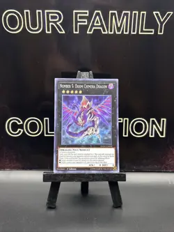 DANE-EN092 Number 5: Doom Chimera Dragon Super Rare 1st Ed LP Yugioh Card HOLO - Image 1