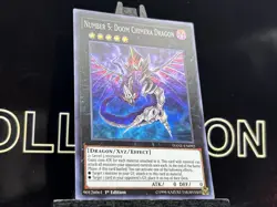DANE-EN092 Number 5: Doom Chimera Dragon Super Rare 1st Ed LP Yugioh Card HOLO - Image 4