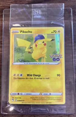 Pokemon GO Pikachu 028/078 Promo Holo Card SEALED 2022 *SMALL TEAR* - Image 1