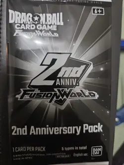 Dragon Ball Card Game Fusion World 2nd Anniversary Promo Pack Sealed English - Image 1