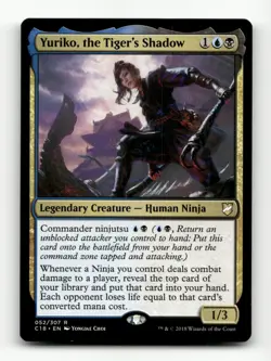 Yuriko, the Tiger's Shadow Commander 2018 #52 Rare - Image 1