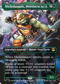 MTG - Michelangelo, Weirdness to 11 (Borderless) Foil - Image 1