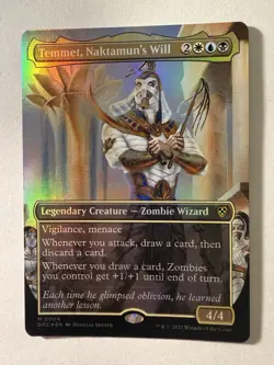 Temmet, Naktamun's Will (Borderless) 4 M Foil DRC MTG NM - Image 1