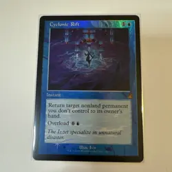 1 x Cyclonic Rift - Foil - Retro Frame - Ravnica Remastered - NM-Mint - MTG - Image 1