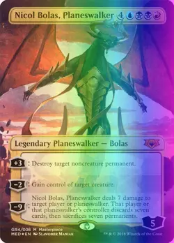 MTG Nicol Bolas, Planeswalker (GR4/40) Mythic Edition LP FOIL - Image 1