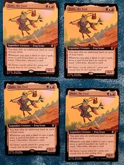 4x FLUBS the FOOL Buy A Box Extended Promo Bloomburrow Magic MtG New - Image 1