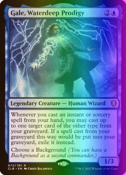 Gale, Waterdeep Prodigy (72/1080) CLB LP FOIL - Image 1