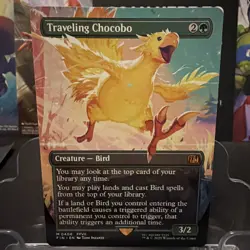 Traveling Chocobo (Borderless) Final Fantasy Non-foil Magic the Gathering NM - Image 1