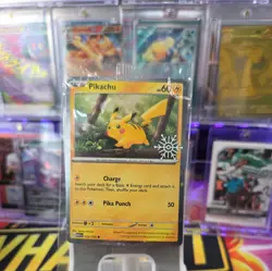 SEALED Pokemon Pikachu Holiday Snowflake Stamp 025/165 - Image 1