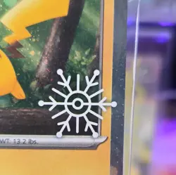 SEALED Pokemon Pikachu Holiday Snowflake Stamp 025/165 - Image 5