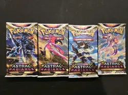 Pokemon TCG Astral Radiance Booster Pack Lot of 4 – Sealed Sword & Shield - Image 1