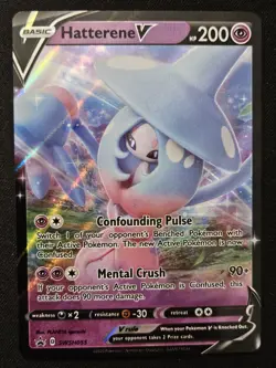 Hatterene V SWSH055 SWSH Black Star Promos Extended Art Holo Pokemon TCG 2020 NM - Image 1