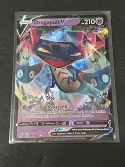 Dragapult V 092/192 Rebel Clash - NM Ultra Rare Full Art Pokemon TCG - Image 1