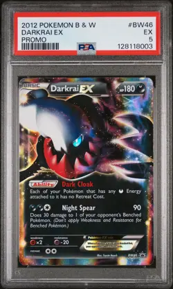 2012 POKEMON B&W PROMO #BW46 DARKRAI EX PSA 5 - Image 1
