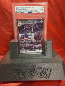 2025 POKEMON WHT EN SPECIAL ILLUSTRATION RARE HYDREIGON EX 169 PSA 9 - Image 2