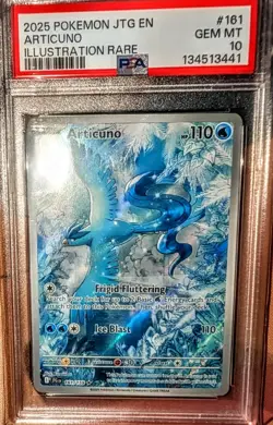 Pokemon TCG Journey Together Articuno Illustration Rare Gem Mint PSA 10 - Image 1