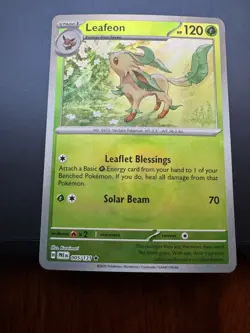Pokemon TCG - Pokeball Holo Leafeon 5/131 - Prismatic Evolutions 2025 - Image 1