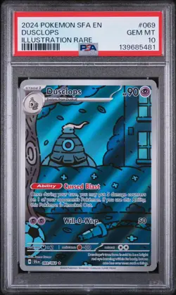 PSA 10 Pokemon Dusclops Illustration Rare Sv: Shrouded Fable 069/064 Holo Gem - Image 1