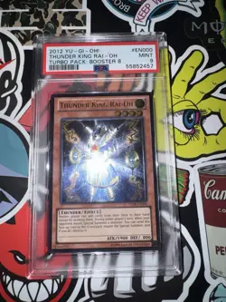 Yugioh Thunder King Rai-Oh TU08 - EN000 Ultimate Rare PSA 9 - Image 1