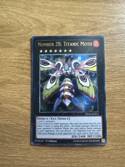 Yu-Gi-Oh! NUMBER 28: TITANIC MOTH / DUSA-EN013 / ULTRA RARE / NM - Image 1