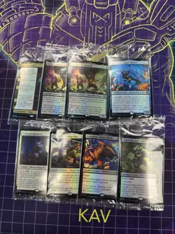 MTG TMNT SEALED PRE RELEASE PROMO LOT 8 CARDS - Image 1