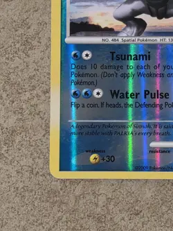 [ NM ] Palkia 37/127 Platinum Reverse Holo Rare Basic 100HP Pokemon Card 2009 - Image 4