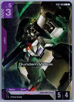 Gundam Virtue (ST07-003) (C+) - 07: Celestial Drive - Gundam Card Game - Image 1
