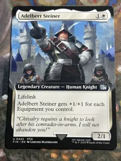 MTG - 1x Adelbert Steiner - Extended Art Final Fantasy NM - Image 1