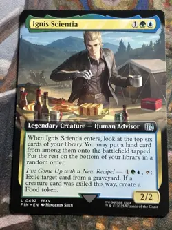 MTG - 1x Ignis Scientia - Extended Art Final Fantasy NM - Image 1