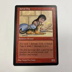 Jackal Pup LP Tempest 183 MTG English Regular 1997 Susan Van Camp - Image 1