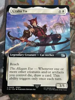 MTG - 1x G’raha Tia - Extended Art Final Fantasy NM - Image 1