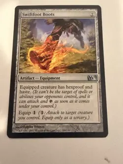 Magic: The Gathering Swiftfoot Boots Artifact M12 Uncommon 219/249 Regular - Image 1