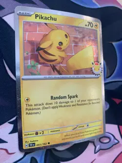 Pokemon TCG - Pikachu 051/162 (Pokemon Day 2026 stamp) Promo Card - Image 2