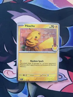 Pokemon TCG - Pikachu 051/162 (Pokemon Day 2026 stamp) Promo Card - Image 5