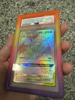 Pokemon PSA 10 Charizard & Braixen GX 251/236 Cosmic Eclipse Ultra Rare Mint - Image 2