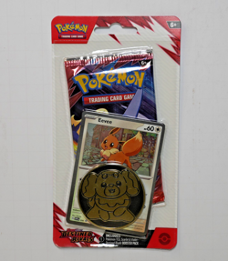 Pokemon Destined Rivals EEVEE PROMO CHECKLANE Blister Pack - BOOSTER + PROMO NEW - Image 1