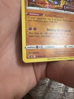 Machamp (Lost Origin Stamp) SWSH243 Promo Ultra Rare Holo Pokemon - Image 3