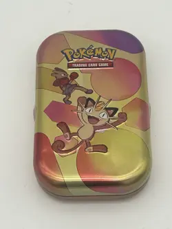 Pokemon TCG 151 Scarlet & Violet Meowth Mini Tin EMPTY - Image 1