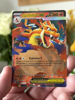 Pokemon TCG Mega Charizard Y EX 022/217 Ultra Rare Ascended Heroes English NM - Image 1