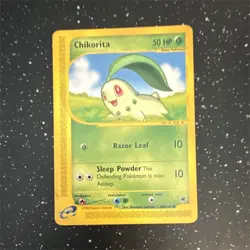 Chikorita 100/165 Expedition Base Set Common Regular 50 HP Pokemon TCG English - Image 1