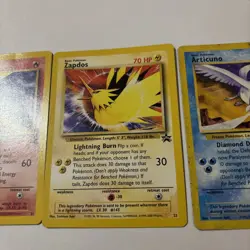 Pokemon Wotc Black Star Promos 3 LEGENDARY BIRDS 90s - Image 3
