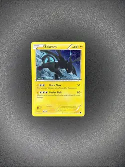 Zekrom 39/116 2013 Pokemon Plasma Cosmos Rare Holo MP-HP SWIRL - Image 1