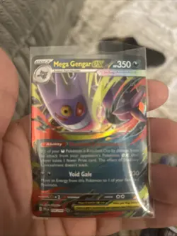 Pokemon TCG Holo Mega Gengar EX W/ Sleeve PHANTASMAL Flames - Image 1
