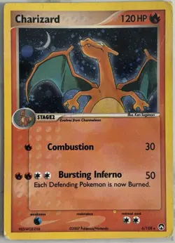 Pokemon TCG- Charizard Power Keepers Holo 6/108 LP CONDITION - Image 1