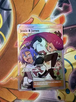 Pokemon Jessie & James 68/68 Ultra Rare Full Art Trainer Hidden Fates Holo EN - Image 1