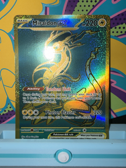 Pokemon TCG Miraidon Ex 243/091 Hyper Rare Paldean Fates Near Mint - Image 1